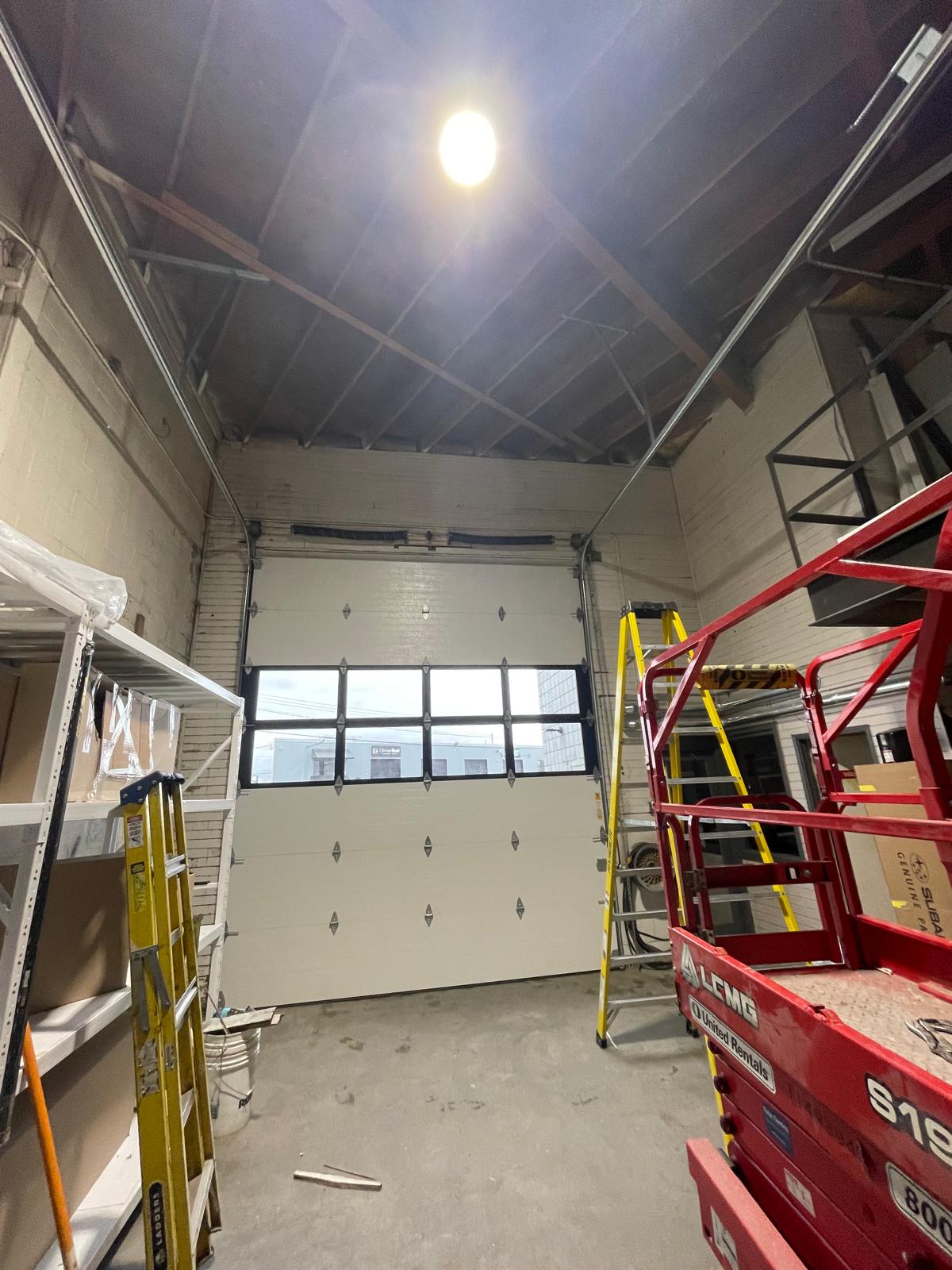 Warehouse-style garage door